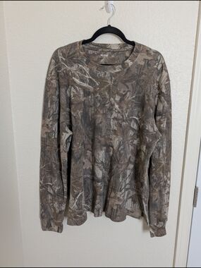 Hollister Camo Thermal Long Sleeve Mens Size XL Camouflage Shirt